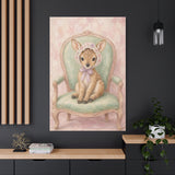 Baby Deer Nursery Canvas Wall Art — Vintage armchair series. Product mockup 25 of 25.