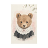 Baby Bear Nursery Canvas Wall Art — Lace collar series. Product mockup 6 of 24.