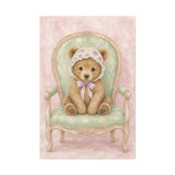 Baby Bear Nursery Canvas Wall Art — Vintage armchair series. Product mockup 5 of 24.