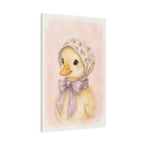 Baby Duck Nursery Canvas Wall Art — Floral & lavender series. Product mockup 19 of 24.