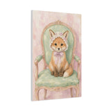Baby Fox Nursery Canvas Wall Art — Vintage armchair series. Product mockup 16 of 24.