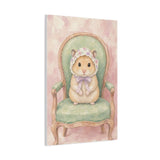 Baby Hamster Nursery Canvas Wall Art — Vintage armchair series. Product mockup 16 of 24.