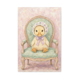 Baby Duck Nursery Canvas Wall Art — Vintage armchair series. Product mockup 3 of 24.