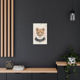 Baby Bear Nursery Canvas Wall Art — Lace collar series. Product mockup 12 of 24.