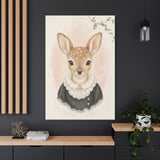 Baby Deer Nursery Canvas Wall Art — Lace collar series. Product mockup 24 of 24.