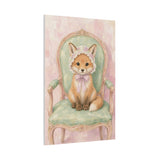 Baby Fox Nursery Canvas Wall Art — Vintage armchair series. Product mockup 22 of 24.