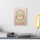 Baby Duck Nursery Canvas Wall Art — Vintage armchair series. Product mockup 8 of 24.