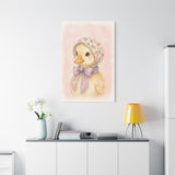Baby Duck Nursery Canvas Wall Art — Floral & lavender series. Product mockup 20 of 24.