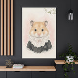 Baby Hamster Nursery Canvas Wall Art — Lace collar series. Product mockup 24 of 24.