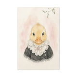 Baby Duck Nursery Canvas Wall Art — Lace collar series. Product mockup 4 of 24.