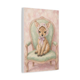 Baby Deer Nursery Canvas Wall Art — Vintage armchair series. Product mockup 7 of 25.