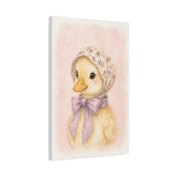 Baby Duck Nursery Canvas Wall Art — Floral & lavender series. Product mockup 13 of 24.