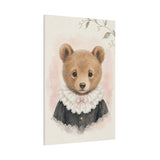 Baby Bear Nursery Canvas Wall Art — Lace collar series. Product mockup 22 of 24.