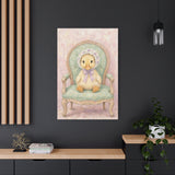 Baby Duck Nursery Canvas Wall Art — Vintage armchair series. Product mockup 21 of 24.