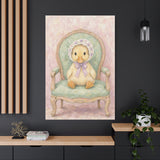 Baby Duck Nursery Canvas Wall Art — Vintage armchair series. Product mockup 24 of 24.