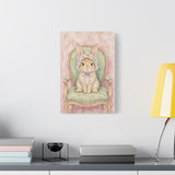 Baby Rabbit Nursery Canvas Wall Art — Vintage armchair series. Product mockup 8 of 24.