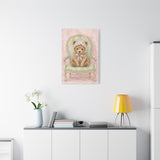 Baby Bear Nursery Canvas Wall Art — Vintage armchair series. Product mockup 17 of 24.