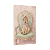 Baby Deer Nursery Canvas Wall Art — Vintage armchair series. Product mockup 23 of 25.