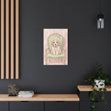 Baby Puppy Nursery Canvas Wall Art — Vintage armchair series. Product mockup 15 of 24.