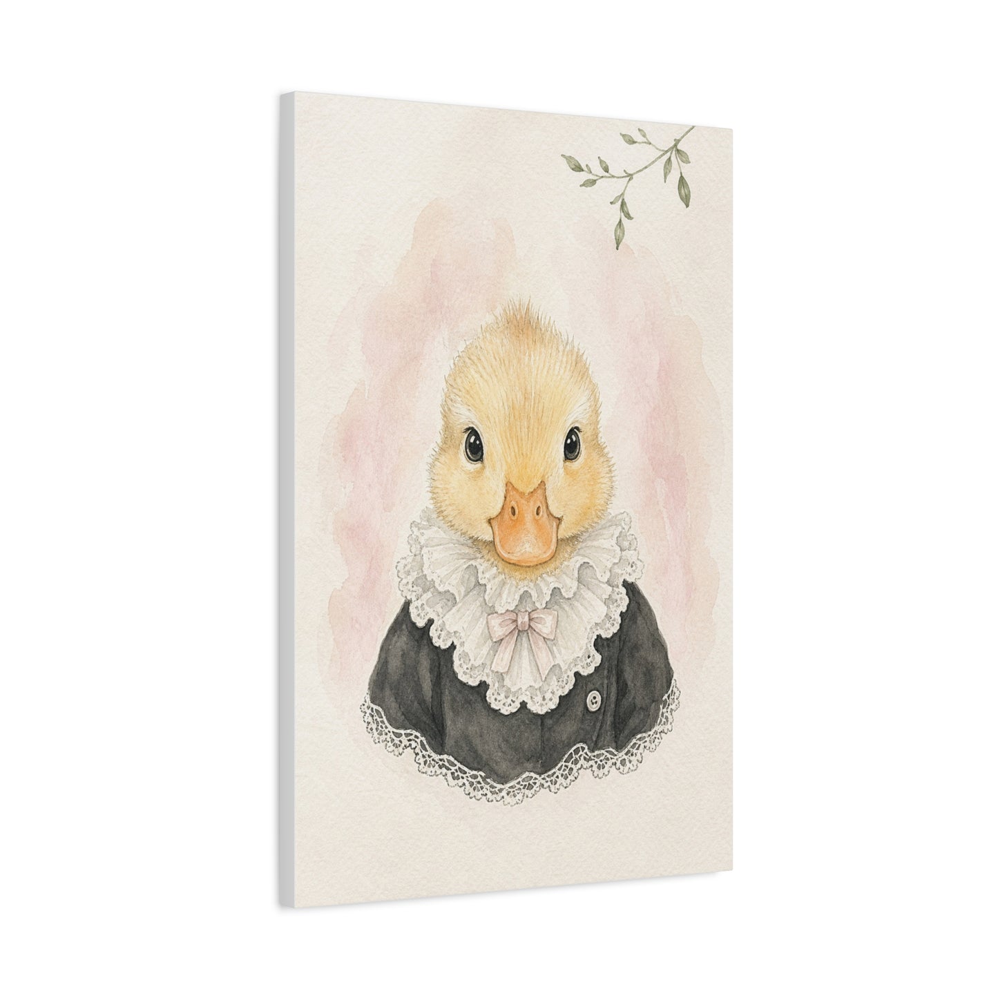 Baby Duck Nursery Canvas Wall Art | Watercolor Animal Print | Kids Room Decor