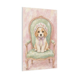Baby Puppy Nursery Canvas Wall Art — Vintage armchair series. Product mockup 19 of 24.