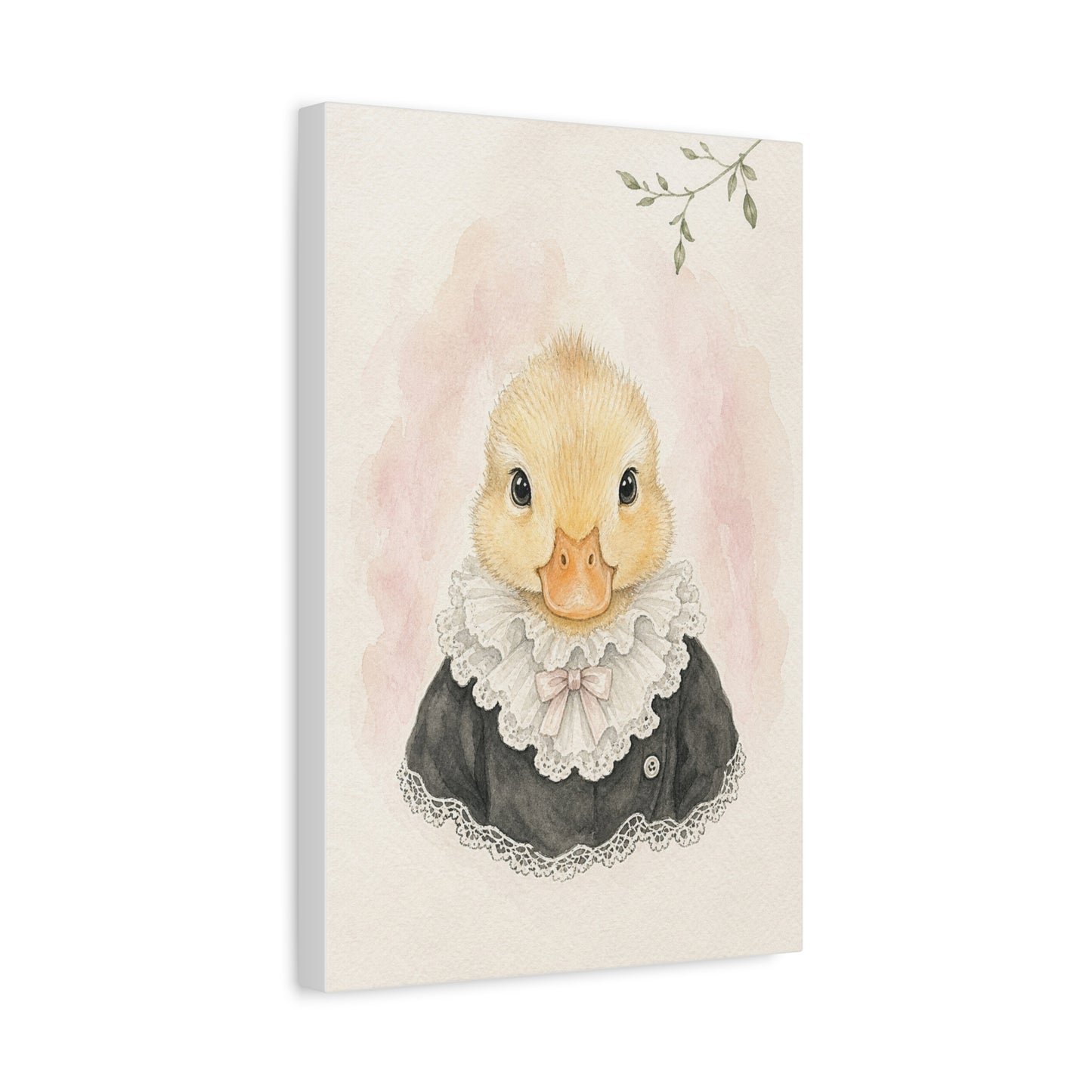 Baby Duck Nursery Canvas Wall Art | Watercolor Animal Print | Kids Room Decor