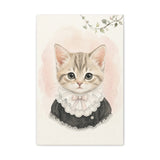 Baby Kitten Nursery Canvas Wall Art — Lace collar series. Product mockup 2 of 24.