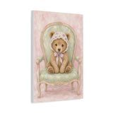 Baby Bear Nursery Canvas Wall Art — Vintage armchair series. Product mockup 10 of 24.