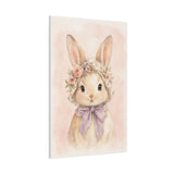 Baby Rabbit Nursery Canvas Wall Art — Floral & lavender series. Product mockup 19 of 24.