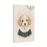 Baby Puppy Nursery Canvas Wall Art — Lace collar series. Product mockup 13 of 24.