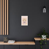 Baby Kitten Nursery Canvas Wall Art — Floral & lavender series. Product mockup 9 of 24.
