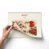 2027 Year of the Goat Wall Calendar, Chinese Zodiac Floral Art, Lunar New Year Gift, 11 x 8.5 Matte Calendar — 6ad8725b75bf325e530b9746_109702_128106_folded