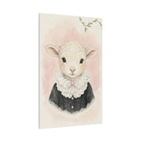 Baby Lamb Nursery Canvas Wall Art — Lace collar series. Product mockup 22 of 24.
