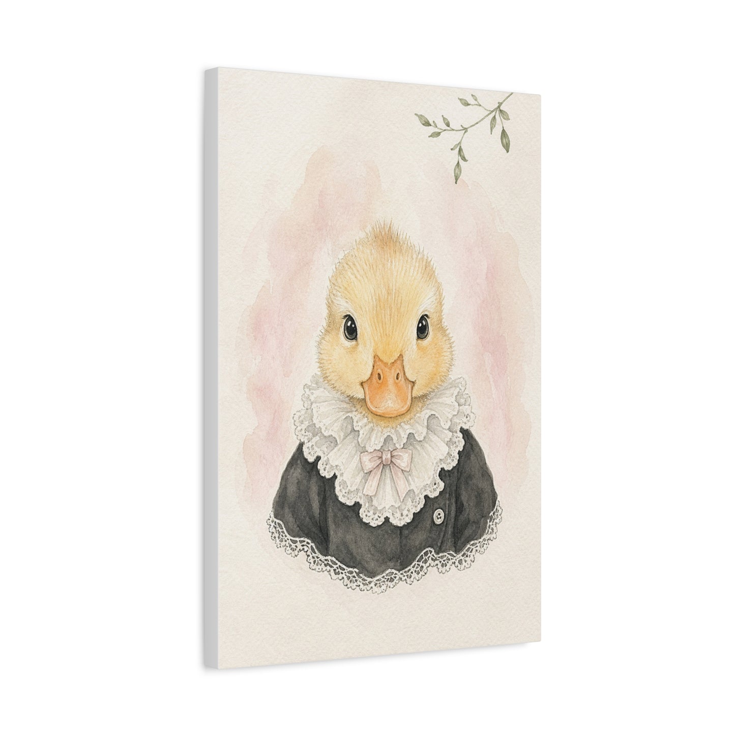 Baby Duck Nursery Canvas Wall Art | Watercolor Animal Print | Kids Room Decor