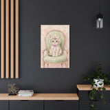 Baby Kitten Nursery Canvas Wall Art — Vintage armchair series. Product mockup 18 of 24.