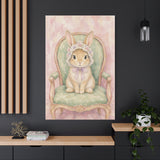Baby Rabbit Nursery Canvas Wall Art — Vintage armchair series. Product mockup 24 of 24.