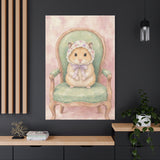 Baby Hamster Nursery Canvas Wall Art — Vintage armchair series. Product mockup 24 of 24.