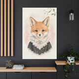 Baby Fox Nursery Canvas Wall Art — Lace collar series. Product mockup 24 of 24.