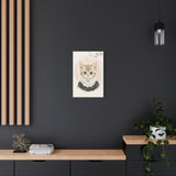Baby Kitten Nursery Canvas Wall Art — Lace collar series. Product mockup 12 of 24.