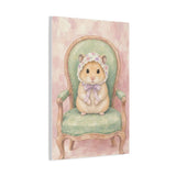 Baby Hamster Nursery Canvas Wall Art — Vintage armchair series. Product mockup 13 of 24.