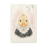 Baby Duck Nursery Canvas Wall Art — Lace collar series. Product mockup 2 of 24.
