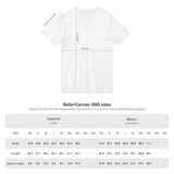 Official Bella+Canvas 3005 garment measurement chart. Only S through 2XL are offered; chart includes other catalog sizes not sold here.