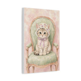 Baby Kitten Nursery Canvas Wall Art — Vintage armchair series. Product mockup 7 of 24.