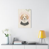 Baby Puppy Nursery Canvas Wall Art — Lace collar series. Product mockup 14 of 24.