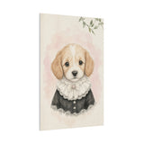 Baby Puppy Nursery Canvas Wall Art — Lace collar series. Product mockup 22 of 24.