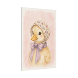 Baby Duck Nursery Canvas Wall Art — Floral & lavender series. Product mockup 22 of 24.