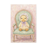 Baby Duck Nursery Canvas Wall Art — Vintage armchair series. Product mockup 5 of 24.