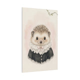 Baby Hedgehog Nursery Canvas Wall Art — Lace collar series. Product mockup 22 of 24.