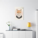 Baby Fox Nursery Canvas Wall Art — Lace collar series. Product mockup 17 of 24.