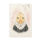 Baby Duck Nursery Canvas Wall Art — Lace collar series. Product mockup 5 of 24.